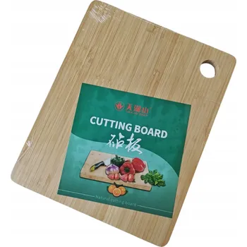 Kuchyňské prkénko Profesionální dřevěné kuchyňské prkénko na krájení s úchytem 27 x 22 x 1,7 cm