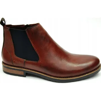 Dámská obuv RIEKER 14653 Kotníkové boty zateplené zimní KOŽENÉ vel. 43