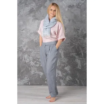 Dámská halenka TopMode Halenka 100% lněná s páskem 1106664