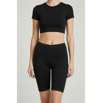 Kalhotky TopMode Bavlněné krajkové boxerky s dlouhou nohavičkou 2 PACK 703161