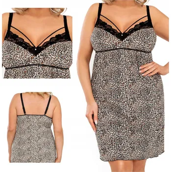 Dámská noční košile Noční košilka Donna Omari2 Plus Size noční košile ramínky