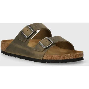 Dámská obuv Nubukové pantofle Birkenstock Arizona, 45, zelená, 97X