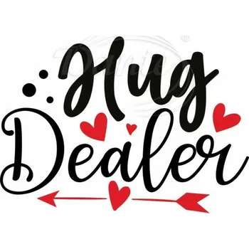 Textilní nažehlovací páska Dante Nažehlovačka Hug Dealer - 6 x 4 cm