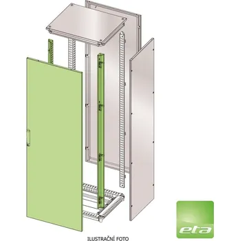 Rozvaděč ETA ENUX DVEŘE + SLOUPKY (Š800XV1800 MM) IP55 /EUPO080180