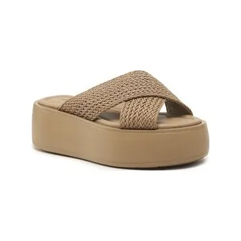 Pánské pantofle Nazouváky Calvin Klein Bubble Slide-Woven HW0HW01468 Hnědá 39