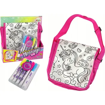 kreativní sada KREATIVNÍ SADA: VYBARVI SI KABELKU PŘES RAMENO S FIXAMI - DIY PRO DĚTI