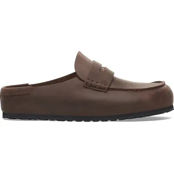 Dámské pantofle Kožené pantofle Birkenstock Naples Wrapped LEOI, 42, hnědá, 88X