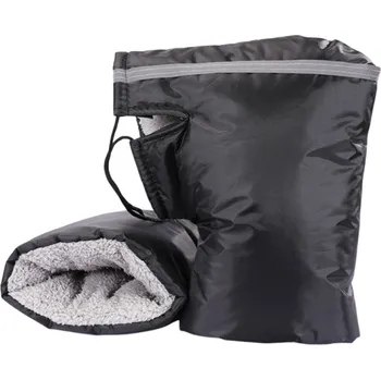 Moto rukavice Silné motocyklové návleky na řídítka Nylonové Nepromokavé větruvzdorné s reflexním proužkem černé ochrana rukou