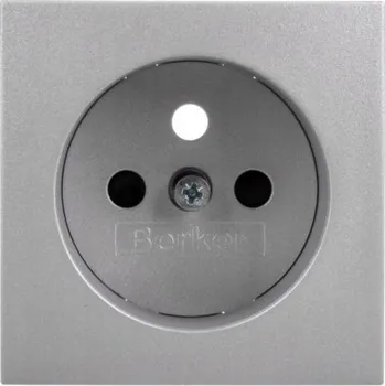 Elektrická zásuvka Berker stříbrná nástěnná Elektrická Zásuvka