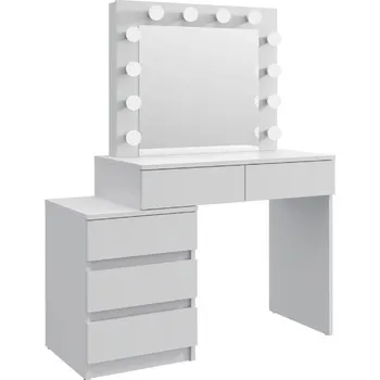 Toaletní stolek Bestent Toaletní stolek s LED zrcadlem Vanessa White