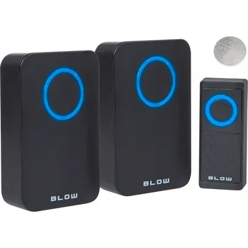 Domovní zvonek Bezdrátový zvonek DPB-12 černý se dvěma přijímači