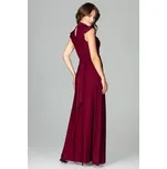 Lenitif Šaty K486 Bordó Regular Fit S