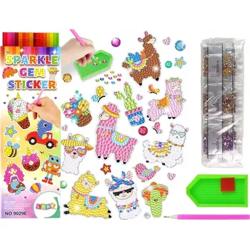 kreativní sada DIAMANTOVÁ VÝŠIVKA PRO DĚTI KREATIVNÍ SADA MOZAIKA SAMOLEPKY OBRÁZKOVÁ SKLÁDANKA