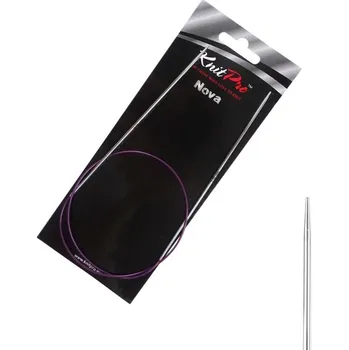 Nástroj na niť a příze KnitPro Nova kruhové kovové fixní jehlice 2mm 60cm (KnitPro Nova kruhové kovové jehlice 2mm 60cm)