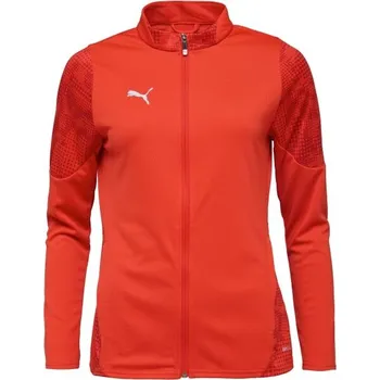 Dámská casual bunda Dámská fotbalová bunda Puma TEAMCUP TRAINING JACKET W S Červená, Bílá