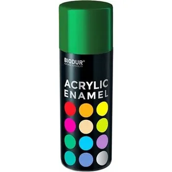 Barva ve spreji Biodur SPRAY AKRYLOVÁ BARVA 400ml RAL 6029 zelená MÁTOVÁ