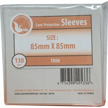 Příslušenství k deskovým hrám Obaly na karty Swan Panasia tenké 85x85 mm