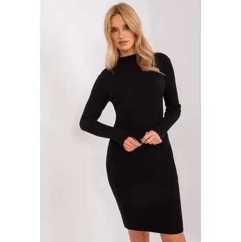 Dámské šaty TopMode Žebrované úpletové šaty 989859