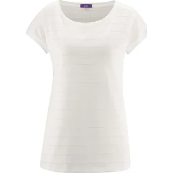 Dámské tričko TopMode Dámské tričko z bio bavlny s děrovaným vzorem 531343