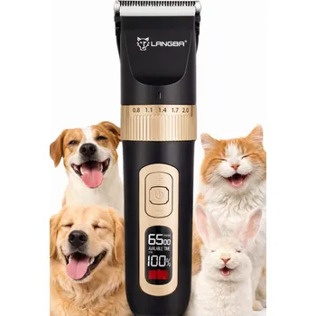 Kosmetika pro psa STROJEK NA STŘÍHÁNÍ PSŮ, KOČEK + NŮŽKY NA DRÁPKY, TICHÝ, BEZDRÁTOVÝ