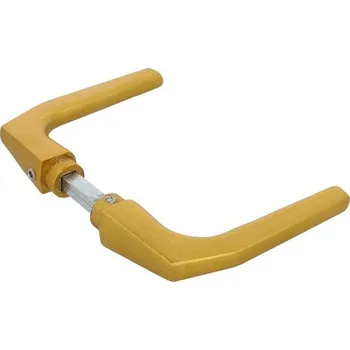 Amig - Sada hliníkových klik bez kování | Ideální pro vchodové a průchozí dveře | Odolná a