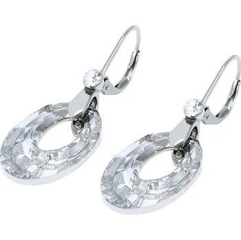 Náušnice TopMode Náušnice oválky čiré s kamínkem 702387