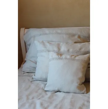 Povlečení TopMode Lněný povlak na polštář 35x45 cm s krajkou 973846