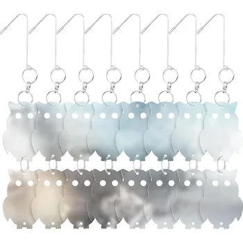 Odpuzovač zvířat Plašič ptáků - oboustranné zrcadlové kotouče - sova, 8x2ks