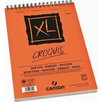 Canson XL Skicák A2 90g 60 listů, kroužková vazba