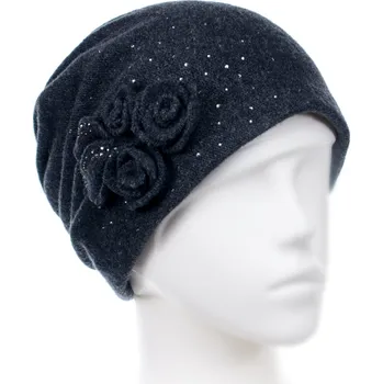 Pokrývka hlavy KRUMLOVANKA Dámská čepice W-0079/693 antracitová