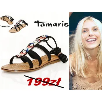 Dámské sandále Tamaris dámské sandály 28116-28 s plochým podpatkem, velikost 38