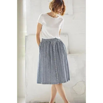Dámská sukně TopMode Pruhovaná áčková sukně s konopím 689005