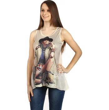 TopMode Dámské tílko s výrazným potiskem 48377