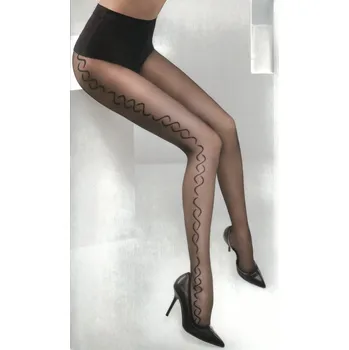 Dámské punčochy TopMode Dámské punčocháče imitace tetování 20 DEN 486621