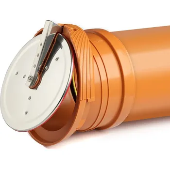 Kanalizační potrubí Koncová zpětná klapka s nerezovou klapkou 250