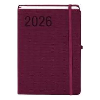 Diář Kalendarz 2026 A5 Rubi bordowy DNS