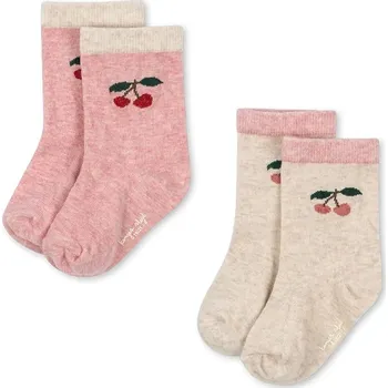 Dětské ponožky Konges Sløjd 2 PACK CHERRY SOCKS 2-pack KS104167.9BYA růžová 30X, vel. 19/21