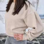 Kulišárny Mikina dámská STRUCTURE WAFLE Cappuccino crop VELIKOST: 40-42