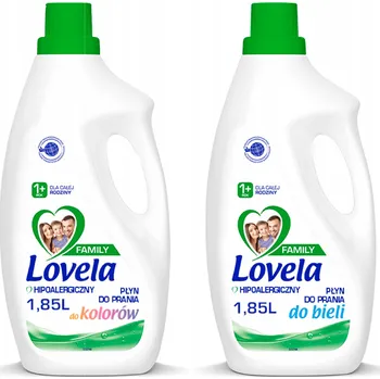 Prací prostředek Lovela Family prací prostředek na barevné a bílé prádlo 2 x 1,85L (56 praní)