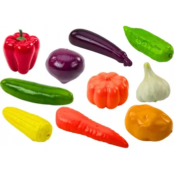 ostatní stavebnice SADA MĚKKÝCH STAVEBNICE SENZORICKÉ ZELENINY PRO DĚTI KE HRANÍ, 24 DÍLKŮ
