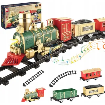 Vláček a vláčkodráha ELEKTRICKÁ VLÁČKODRÁHA LOKOMOTIVA PRO DĚTI VLAK S KOLEJEMI