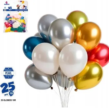 Balónek Ouda Party - Sada latexových balónků - 10 palců, třpytivá směs