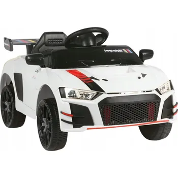 autíčko AUTÍČKO NA AKUMULÁTOR AUTO ELEKTRICKÉ AUTO PRO DĚTI RC BÍLÉ