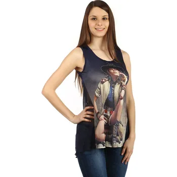 TopMode Dámské tílko s výrazným potiskem 48371
