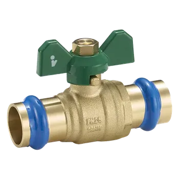 Kulový kohout lisovací 22 mm, MOTÝL, PN25, do 120°C