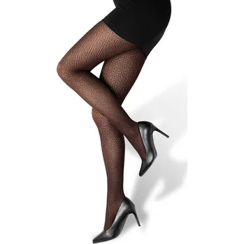 Dámské punčochy TopMode Vzorované punčocháče s ornamenty 60 DEN 967313