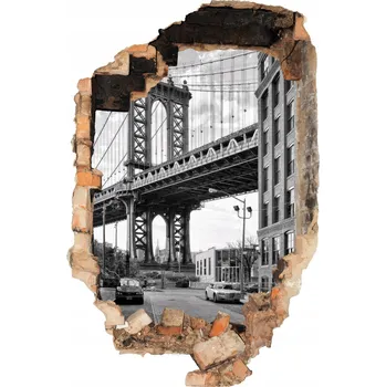 Obraz Samolepicí Samolepící Dekorativní 3D efekt 3D 53 x 80 cm Městská krajina