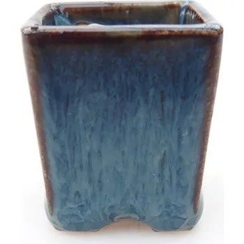 Květináč Mini bonsai miska 3 x 3 x 3 cm modrá