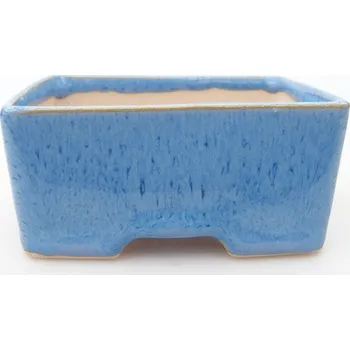 Květináč Mini bonsai miska 9 x 7 x 4 cm modrá