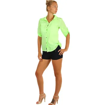 Dámská košile TopMode Dámská košile s 3/4 rukávy a krajkou 232794